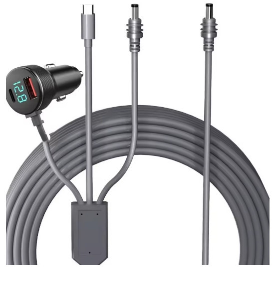 Кабель живлення 3м для Starlink Mini 3 в 1 з цифровим дисплеєм для систем 12-48 В (Сірий) Київ - фото 2