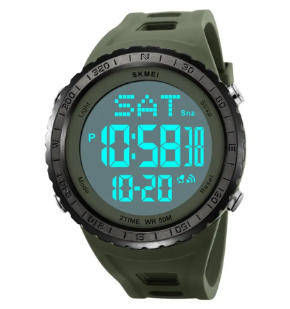 Годинник чоловічий наручний спортивний Skmei 2192 (Зелений з білим) Київ