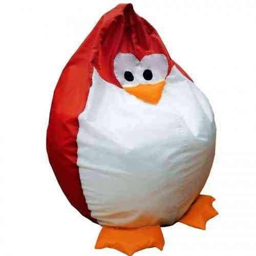 Крісло-мішок Хатка Королівський Пінгвін дитячий Червоний (до 5 років) Київ
