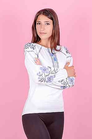 Вишиванка для дівчинки з довгим рукавом топ Київ