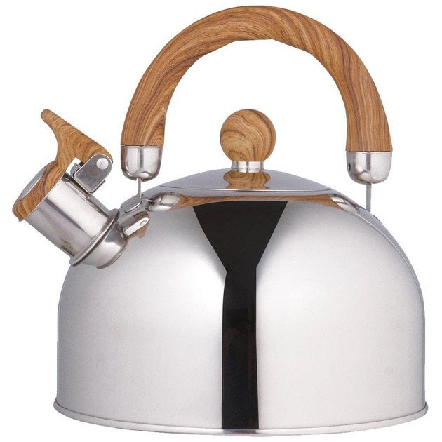 Кухонный чайник с ручкой и свистком, Обычный чайник на газовую плиту со свистком с тяжелым дном GY-20 Львов - изображение 9