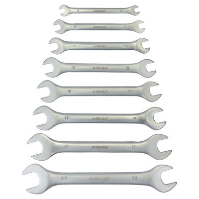 Ключ Sigma набір ріжкових 8шт 6-22мм CrV satine (6010321) Вінниця - фото 1