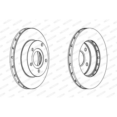 Гальмівний диск FERODO DDF1169C Вінниця - фото 1