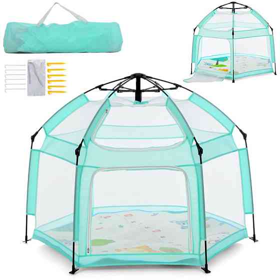 Детский манеж MR 1512 Dusty Green 146×127×110 см Винница