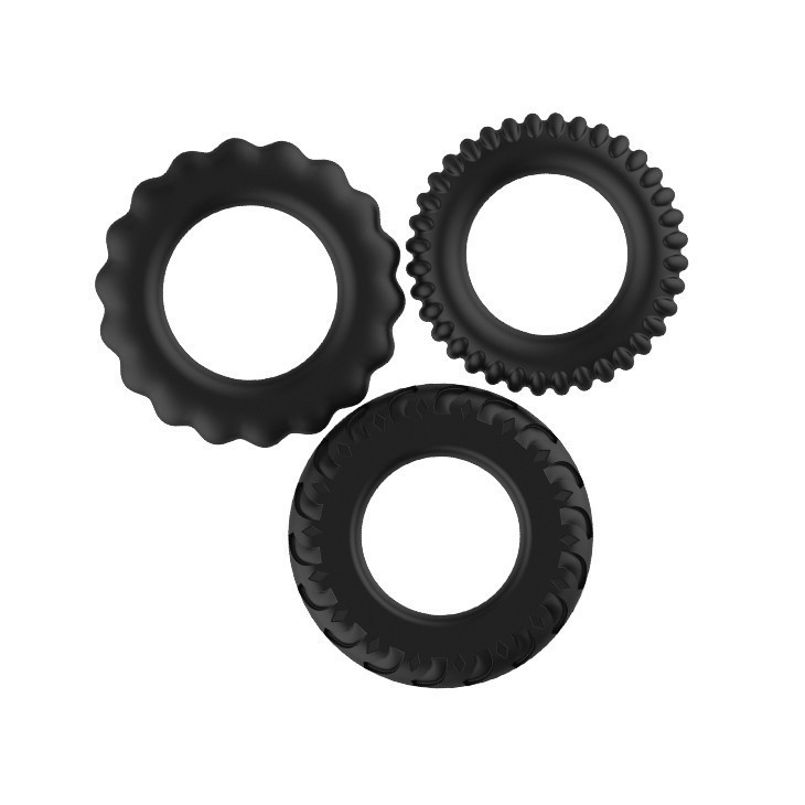 Ерекційні кільця - Titan Cock Ring Set Blue Sex Aura Київ - фото 5