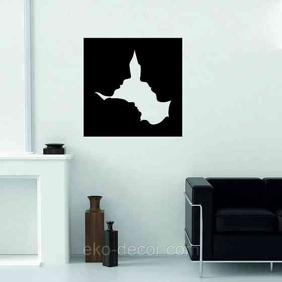 Декоративне настінне 3D Панно «Силует пари», Декор на стіну з об'ємом Київ