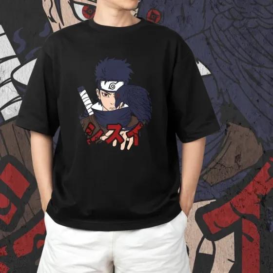 Футболка мужская с принтом Наруто Шісуі Учіха Размер 48 Anime0292 Днепр