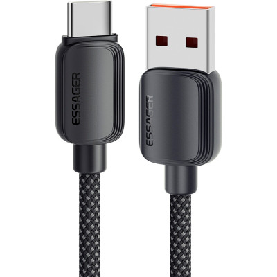 Дата кабель USB 2.0 AM to USB-C 2.0m 100W black Essager (EXC7A-WLA01-P) Вінниця - фото 1