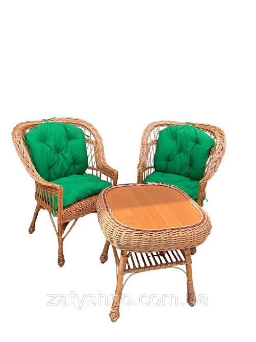 Комплект плетених меблів з подушками Київ - фото 6