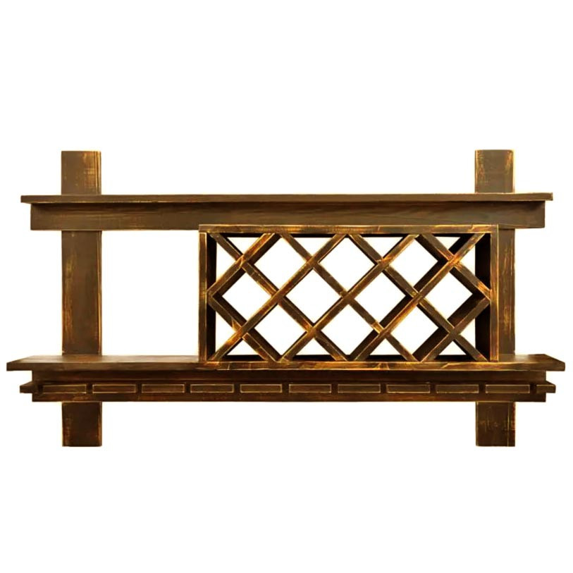 Настенная винная полка 