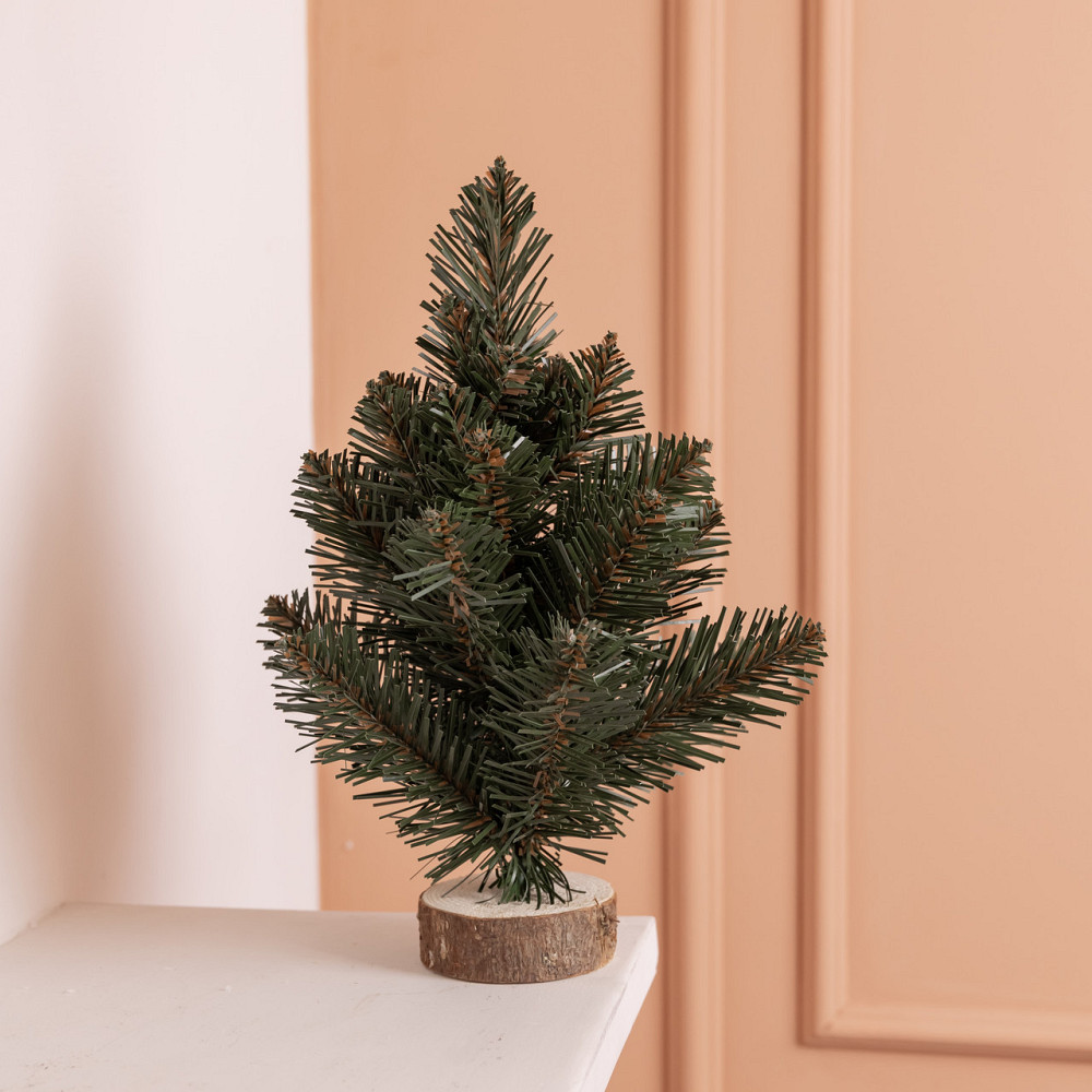 Lugi Штучна новорічна настільна міні ялинка «Полонинська» зелена 25 см SOK-M-03-1 Коломия - фото 1