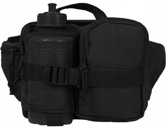 Універсальна Поясна Сумка 3 кишені з флягою 0.5 літрів Mil-Tec від Sturm (13511002) Black Нововолинськ - фото 2