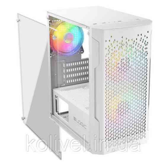 Корпус LogicConcept ARAMIS MESH+GLASS ARGB fans 3x120mm WHITE без БЖ mATX (AM-ARAMIS-20-0000000-0002) Киев