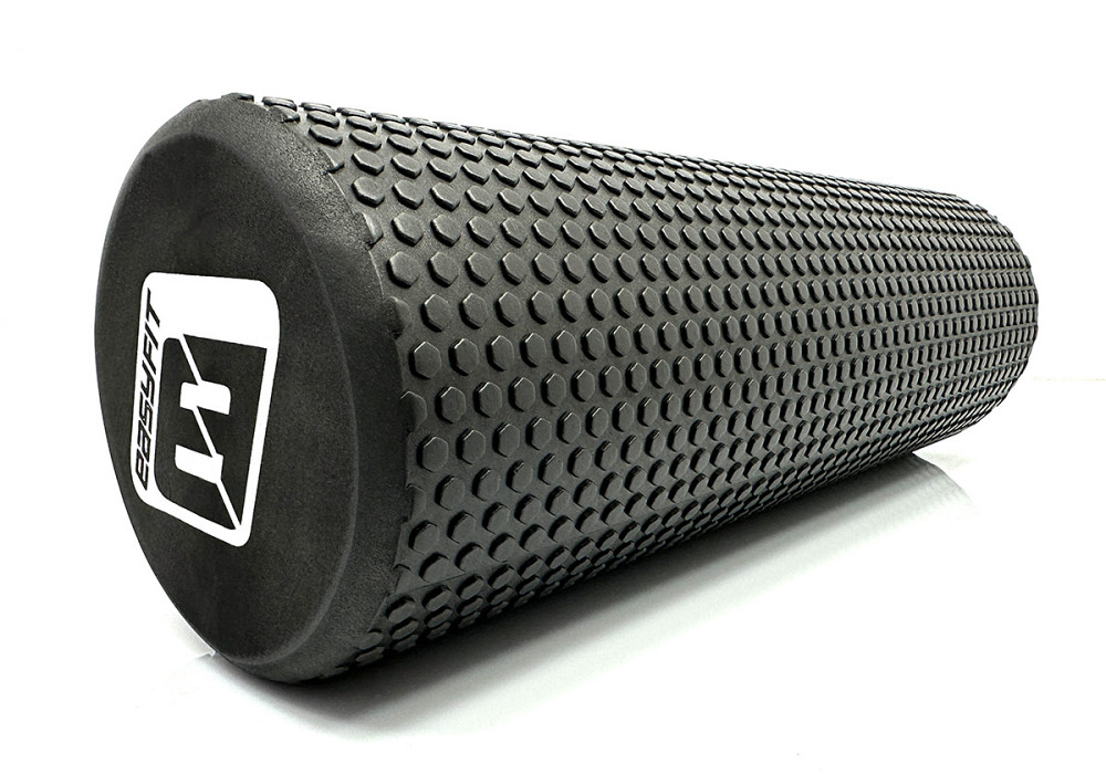 EasyFit Масажний ролер EasyFit Foam Roller 45 см Чорний Київ - фото 2
