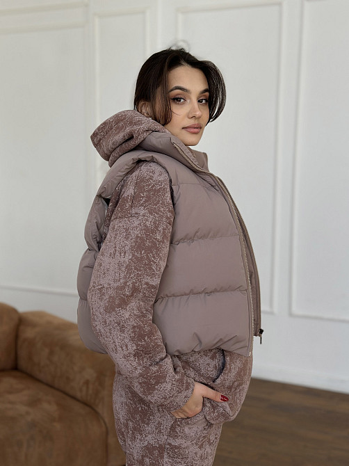 Жилетка черная женская укороченная Мокко 46/48 Харьков - изображение 3