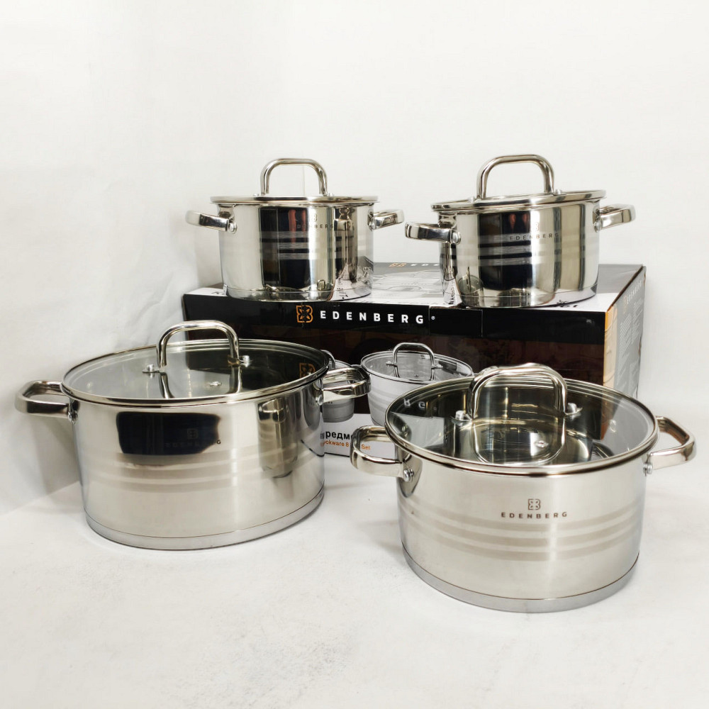 Набор кастрюль из нержавеющей стали, Кастрюля из нержавеющей стали, Набор качественных каструль SD-36 Львов - изображение 6
