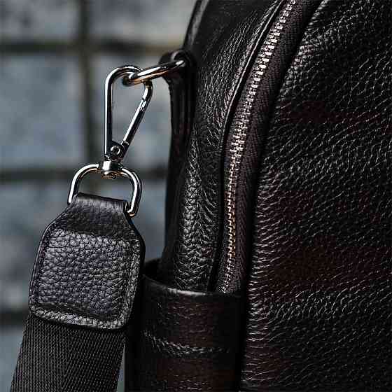 Жіночий рюкзак з натуральної шкіри Vintage 23060 Чорний Київ