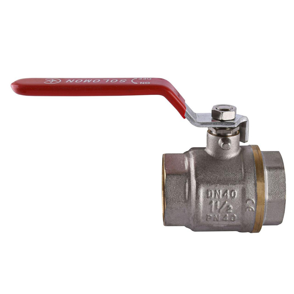 Кран шаровый прямой SOLOMON 1 1/2″ ВВ КР PN40 В1001 (000001499) Киев - изображение 1