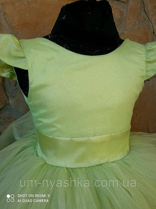 Салатовое нарядное платье на девочку Костюм Капусты Весна Фея Динь Динь, Лесная Фея Кривой Рог - изображение 4