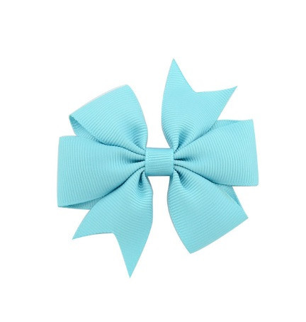 Дитяча заколка-бантик блакитний, 1шт., розмір бантика 8см Київ - фото 1