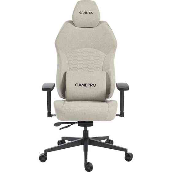 Крісло для геймерів GamePro GC760LG Fabric Light Gray ( 13788 ) Харків