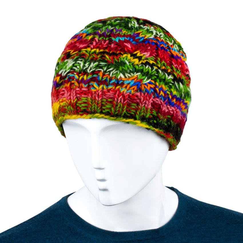 В'язана чоловіча шапка вовна Київ - фото 1