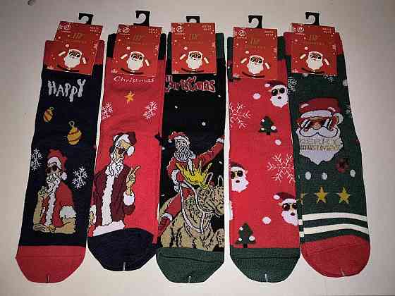 Новогодние теплые мужкие носки EcoSocks в наборе из 5 шт. Размер 40-47 Киев