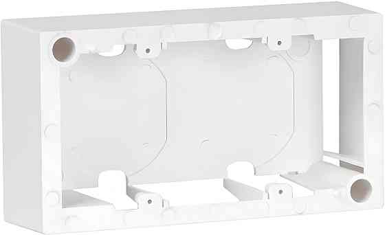 Коробка для настінного монтажу для 4 модулів, Fibrain, 45х90 mm, біла (RAL9010) Винница
