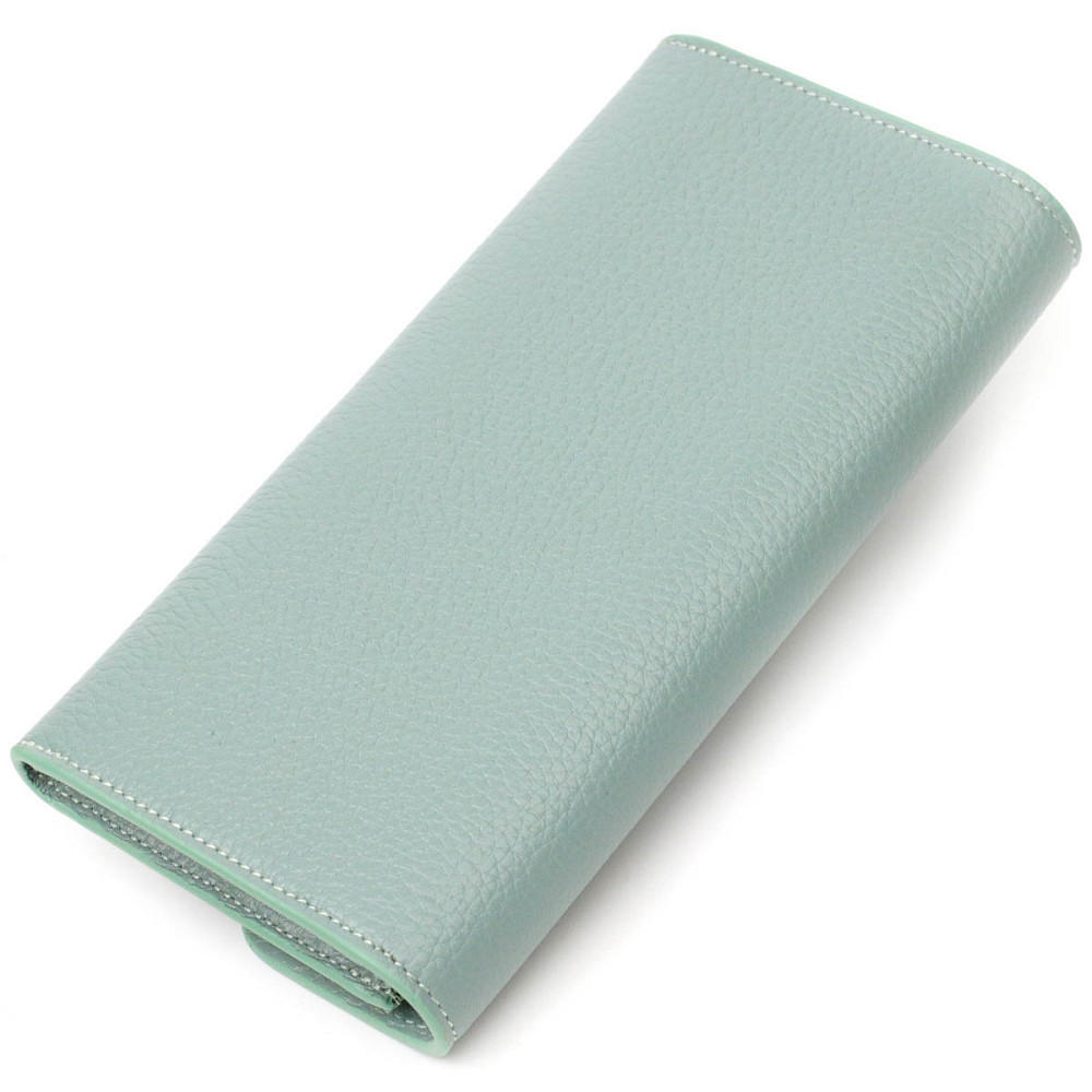 Превосходный женский кошелек с монетницей на молнии из натуральной кожи Серо-зеленый (Tony Bellucci) Киев - изображение 6