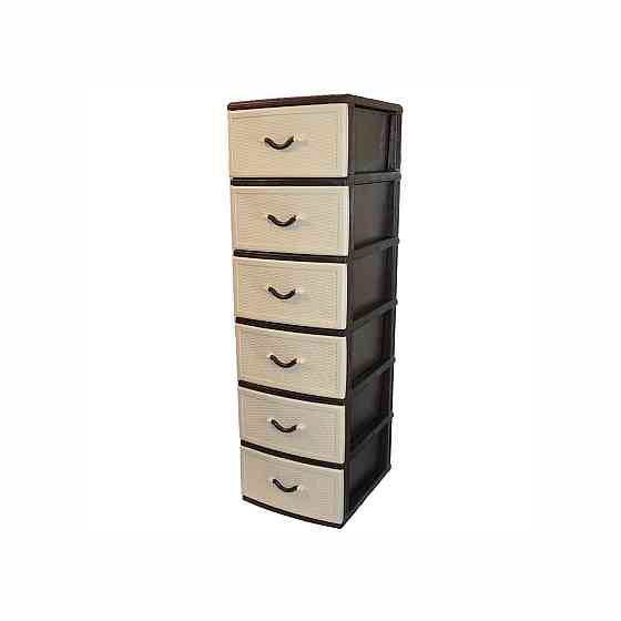 Комод пластиковий Style (Стиль) 6 ящиків 48х38х134 Одеса