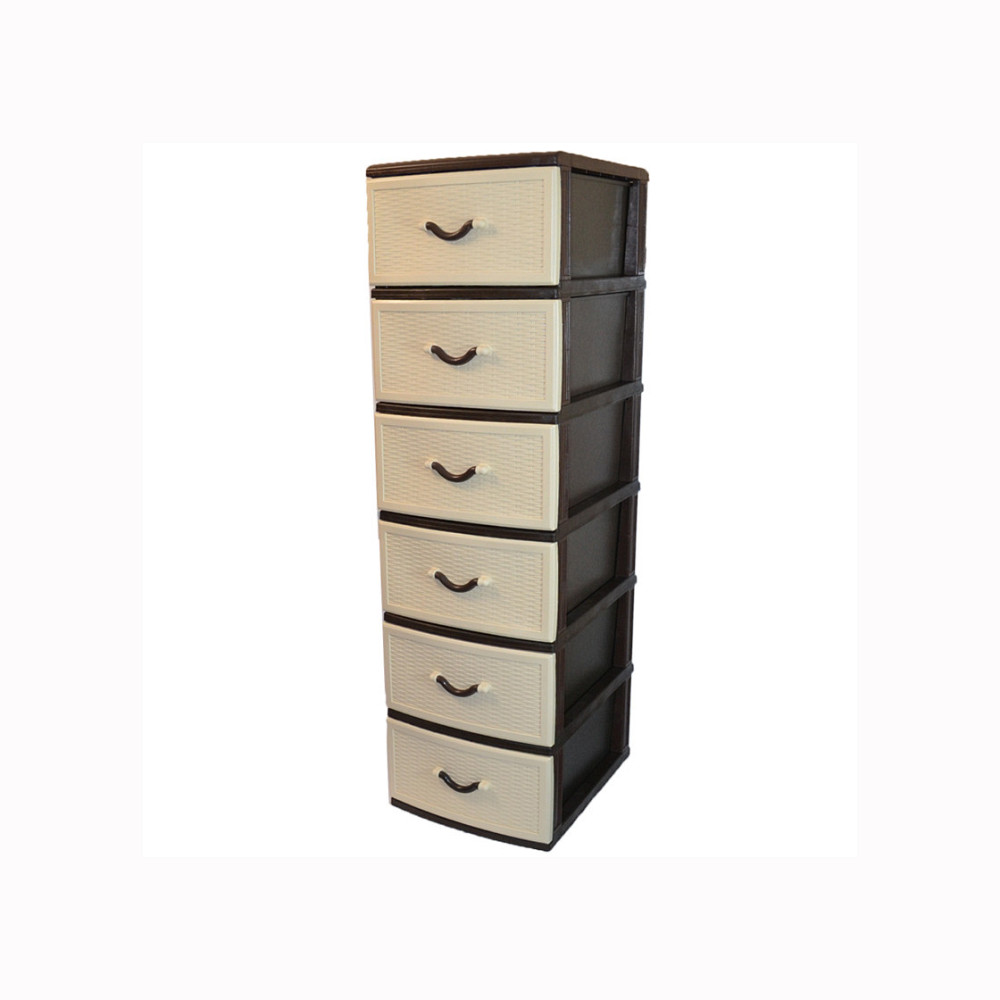 Комод пластиковий Style (Стиль) 6 ящиків 48х38х134 Одеса - фото 1