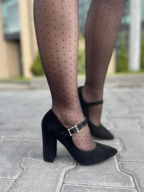 Туфлі жіночі SEE SEVEN чорні натуральна замша каблук 10 см (283/9535) 35р.36р.37р.38р. Коломыя - изображение 1