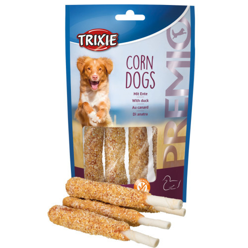 Лакомство Trixie Corn Dogs with Duck для собак с уткой и сыромятной кожей 100 г Киев - изображение 3