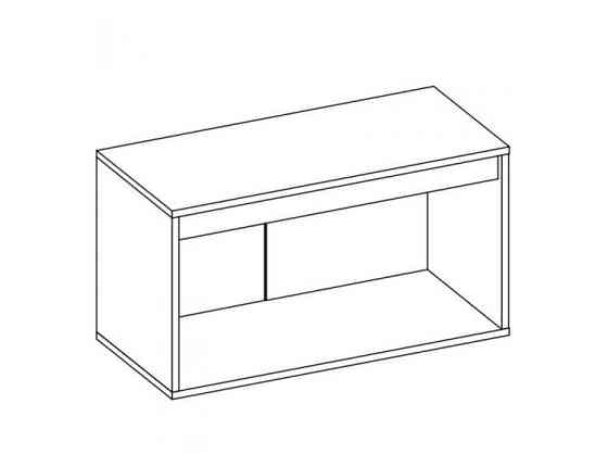 Тумба 1Д Торіно для взуття 761х435х350 мм - Дуб Артизан + Сірий Львів