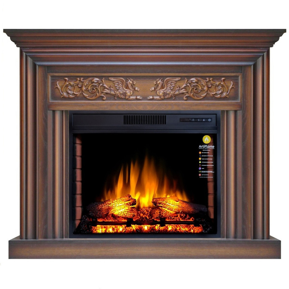 Каминокомплект ArtiFlame MONFERRATO AF28S ДУБ АНТИК (со звуком) Львов - изображение 1