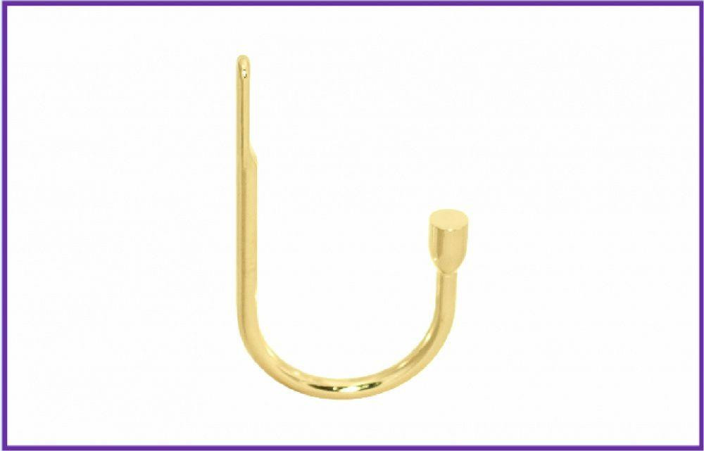 Підхват для штор Orvit Гак (для закінчення 16 мм) 170 Х 90 мм Золото (00-00000883) Львов - изображение 1
