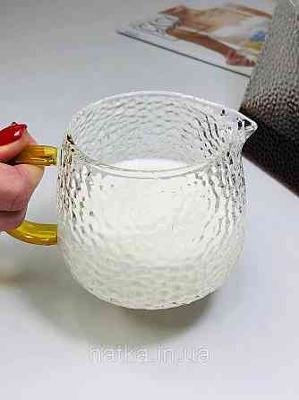 Молочник скляний Olens "Айсберг" 390 мл скляний для дому та ресторану Київ