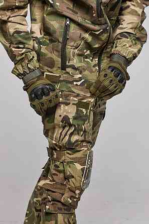 Військові чоловічі посилені штани мультикам з наколінниками, польові штани ріп стоп весна літо осінь для зсу Львів