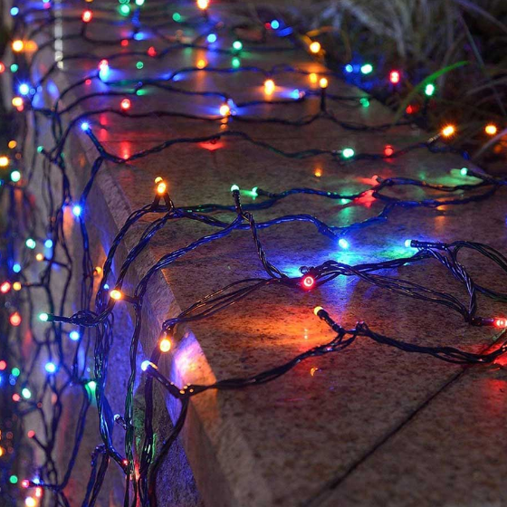 Світлодіодна гірлянда 100 Led 10м 8 режимів різнокольорова 220V CW-G-100L10VMC ColorWay Житомир - фото 7