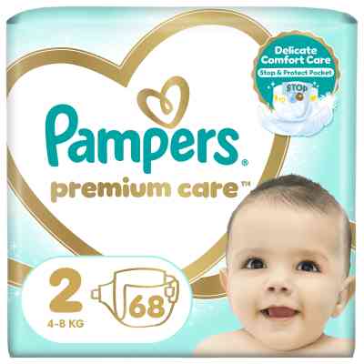 Подгузники Pampers Premium Care Mini Размер 2 (4-8 кг), 68 шт (8001841104874) Винница
