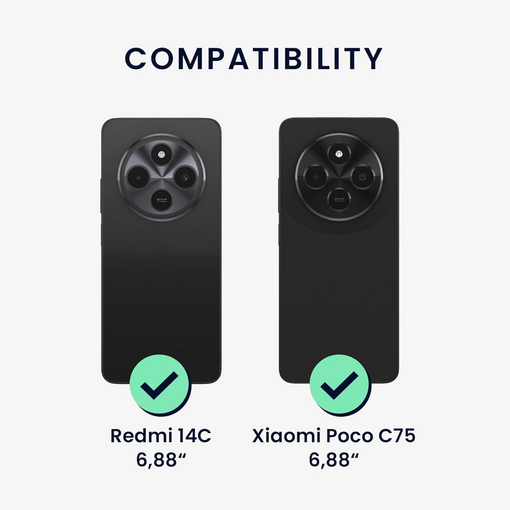 Чехол для телефона kwmobile Xiaomi Redmi 14C / Poco C75 Blueberry Blue мягкий силиконовый противоскользящий Киев - изображение 7