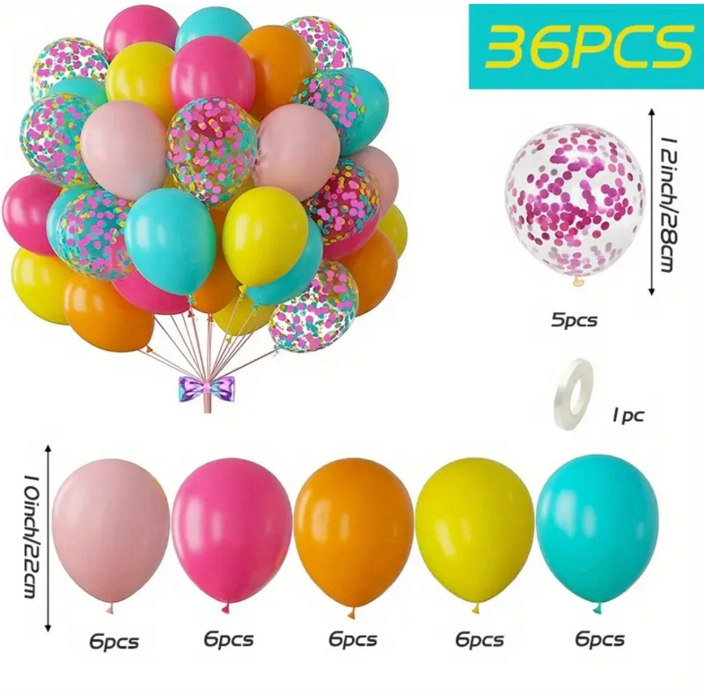 Набор ярких шариков латексных 36шт. Киев - изображение 2