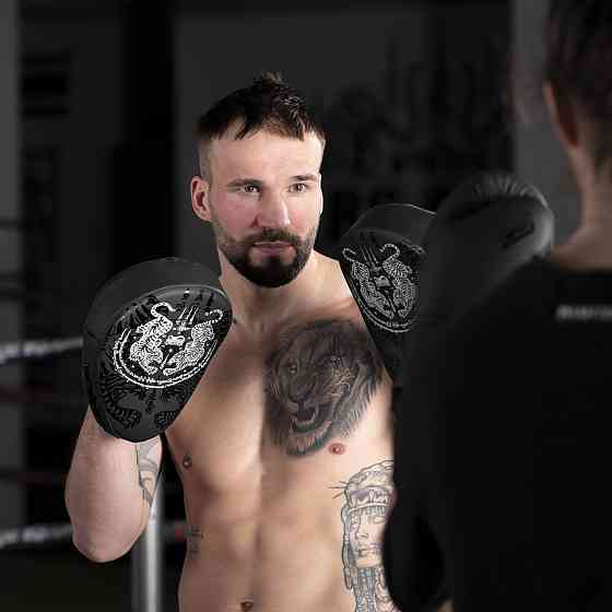 Лапи боксерські Phantom Muay Thai Black Кам'янське
