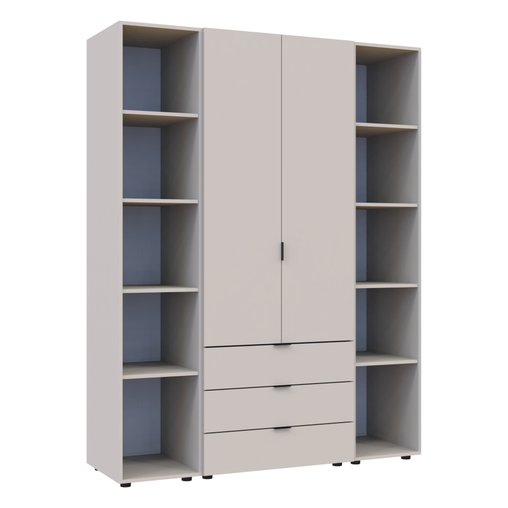 Комплект шкафов для одежды Doros Гелар (3 шт.) 153,9х49,5х203,4 см Кашемир (DRS-011244) Львов - изображение 2