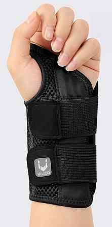 Ортопедичний фіксатор зап’ястя з шиною Heal надійна підтримка при болю та травмах,  L-XL (> 22см), лівий чорний Николаев