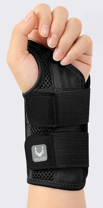 Ортопедичний фіксатор зап’ястя з шиною Heal надійна підтримка при болю та травмах,  L-XL (> 22см), лівий чорний Николаев - изображение 1