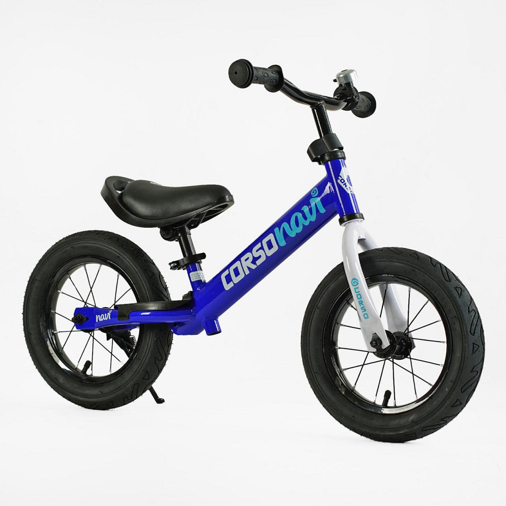 Велобіг CORSO Navi сталева рама колеса 12 дюймів підставка для ніг Синій (NV-12645) Чернигов - изображение 1