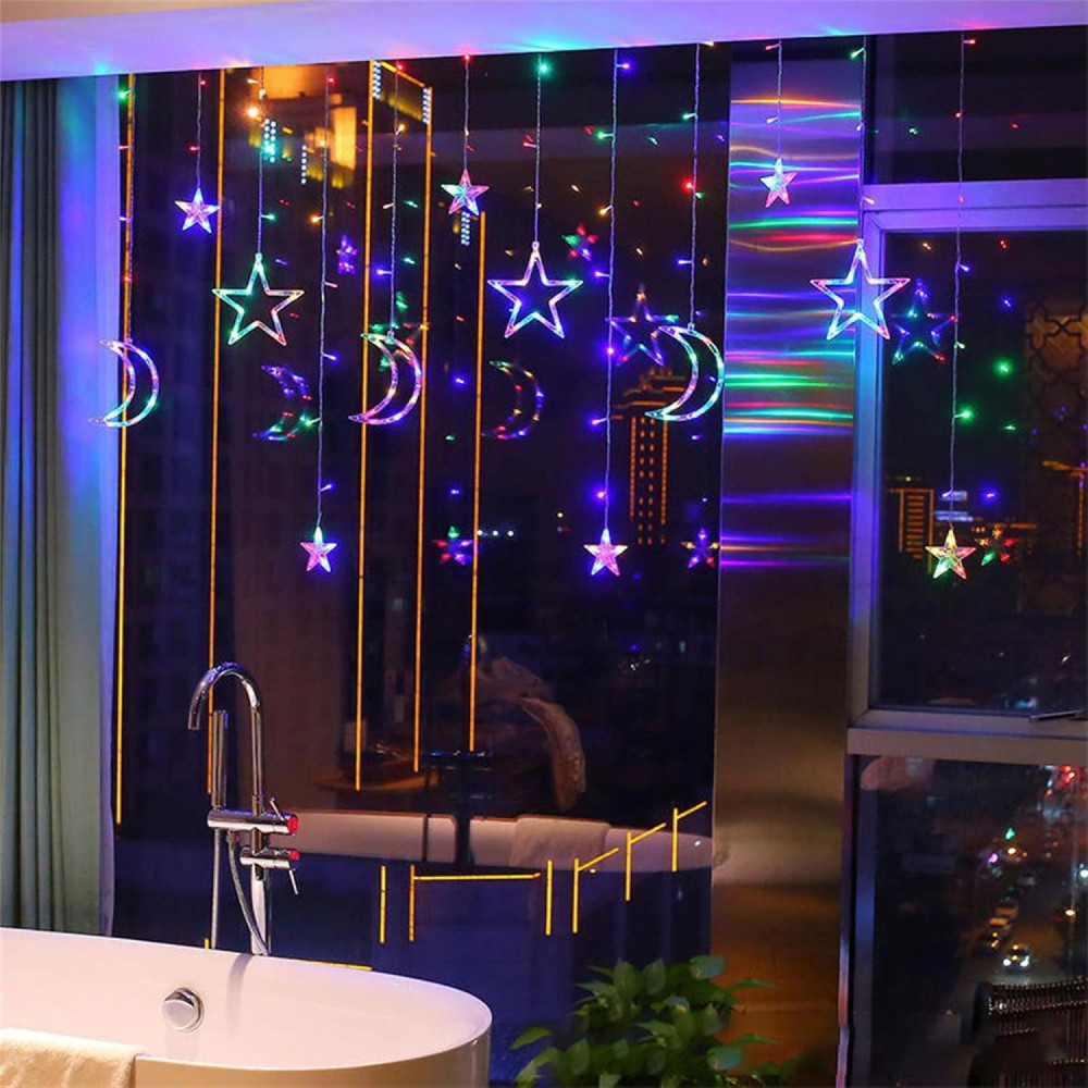 Гирлянда Штора,от сети,2,5м,138LED,с пультом,Разноцветный SBR Киев - изображение 6