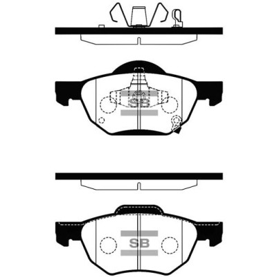 Гальмівні колодки HI-Q SP1573 Вінниця - фото 1