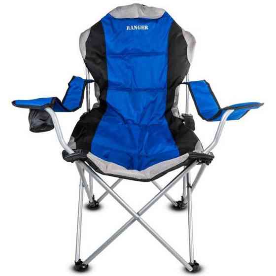 Крісло складане туристичне Ranger FC 750-052 Blue (RA 2233) стілець зі спинкою для пікніка, риболовлі Київ
